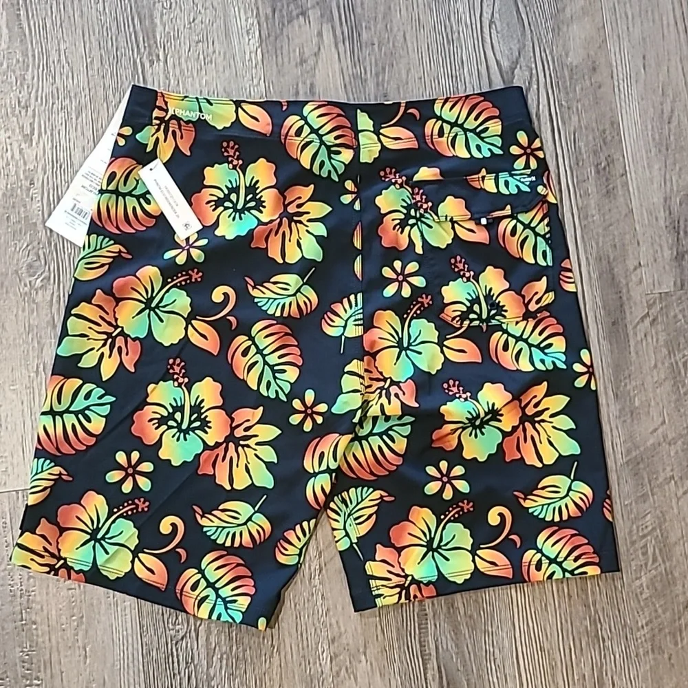 Hurley Tropical Print Phantom Eco Swim Trunks Size Medium, Waist 30